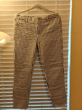 Tommy Hilfiger Black and White Striped Chinos
